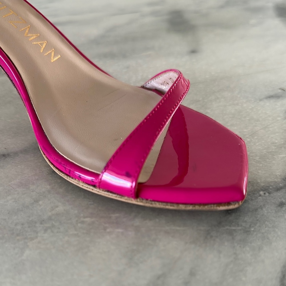 Stuart Weitzman Aleena 75 Patent Hot Pink Size 6 - Picture 16 of 16